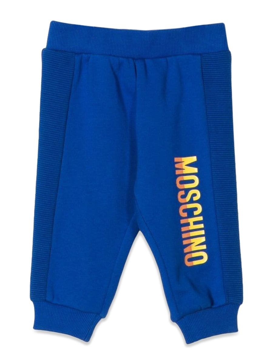 MOSCHINO Mini Logo-Embroidered Cotton Jogging Trousers