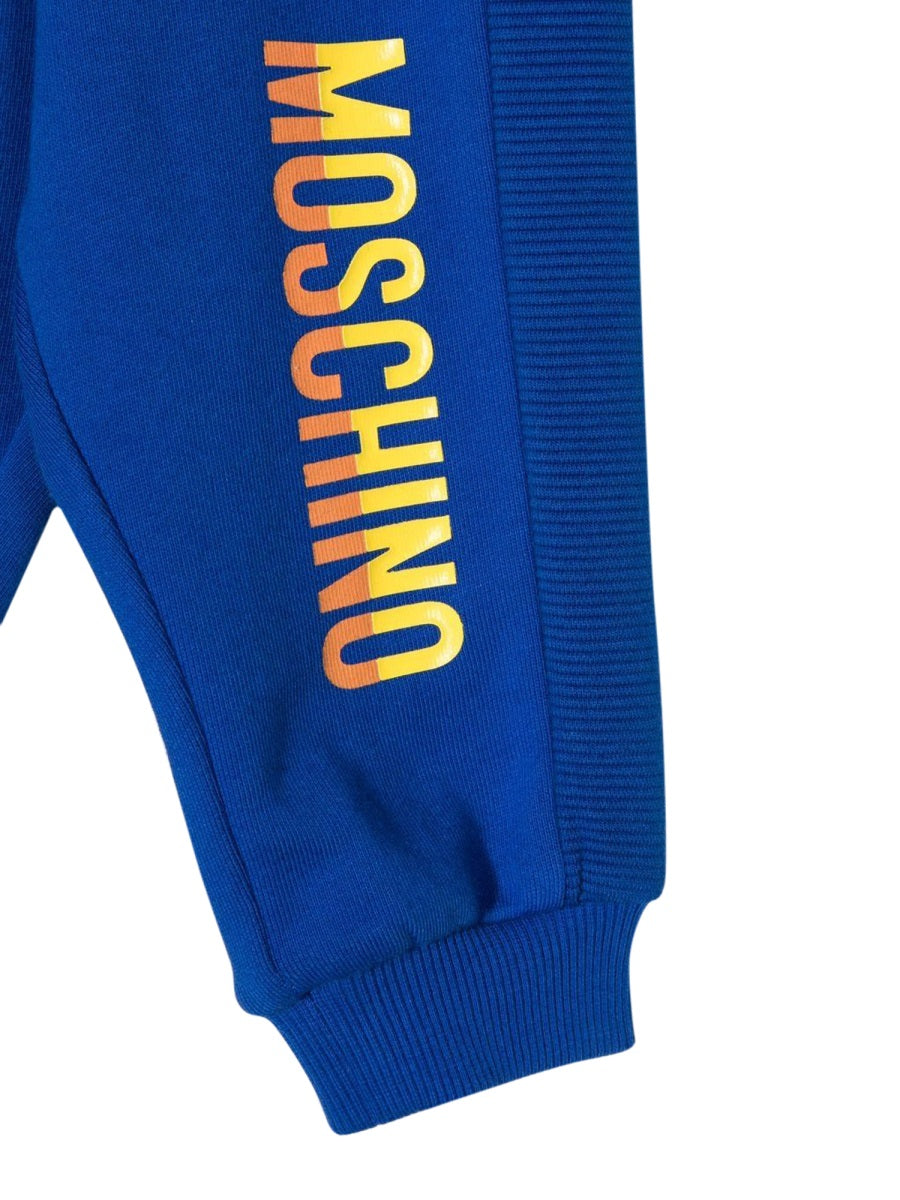 MOSCHINO Mini Logo-Embroidered Cotton Jogging Trousers