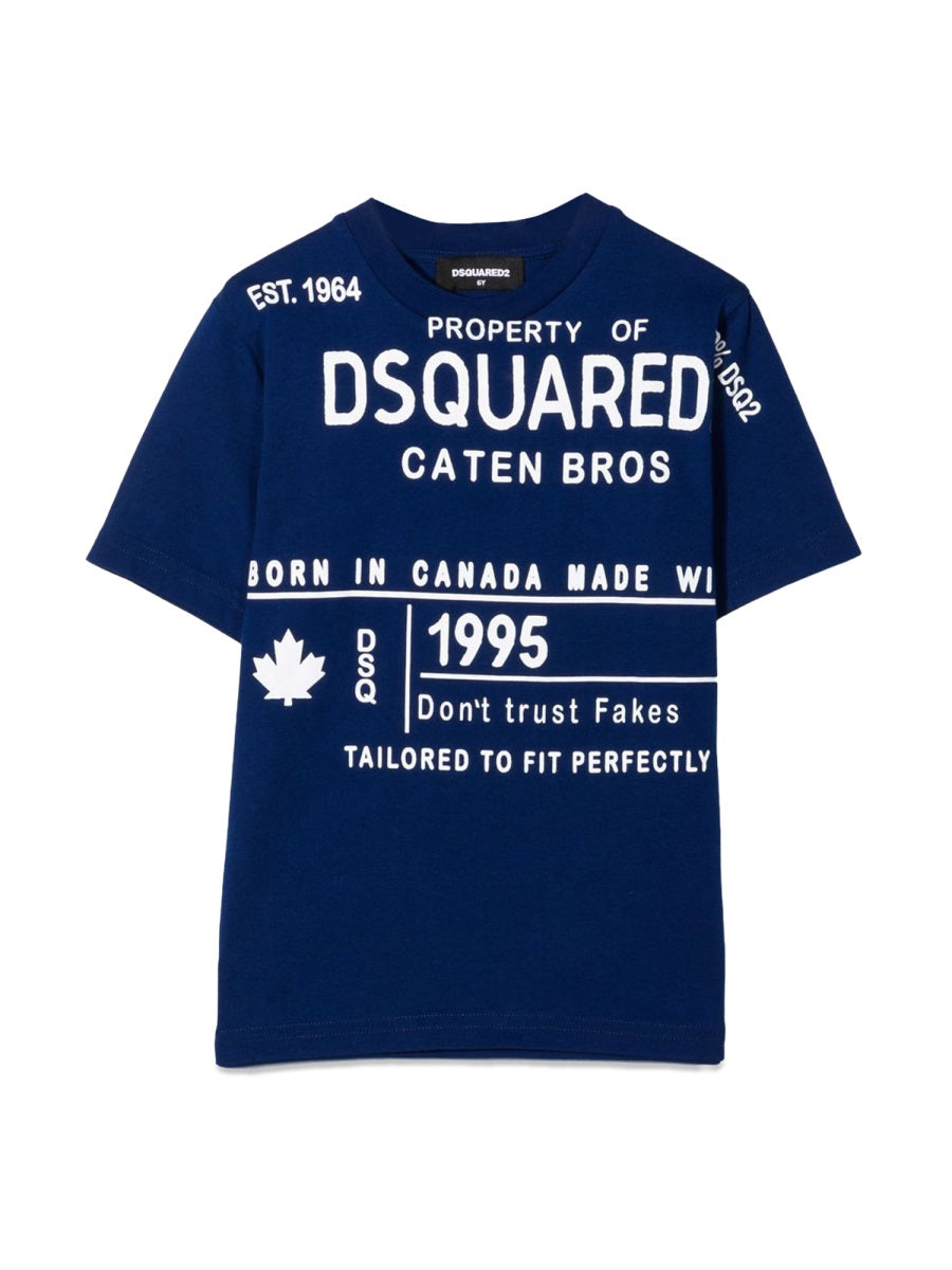 DSQUARED Unisex Slouch Fit T-Shirt for Kids