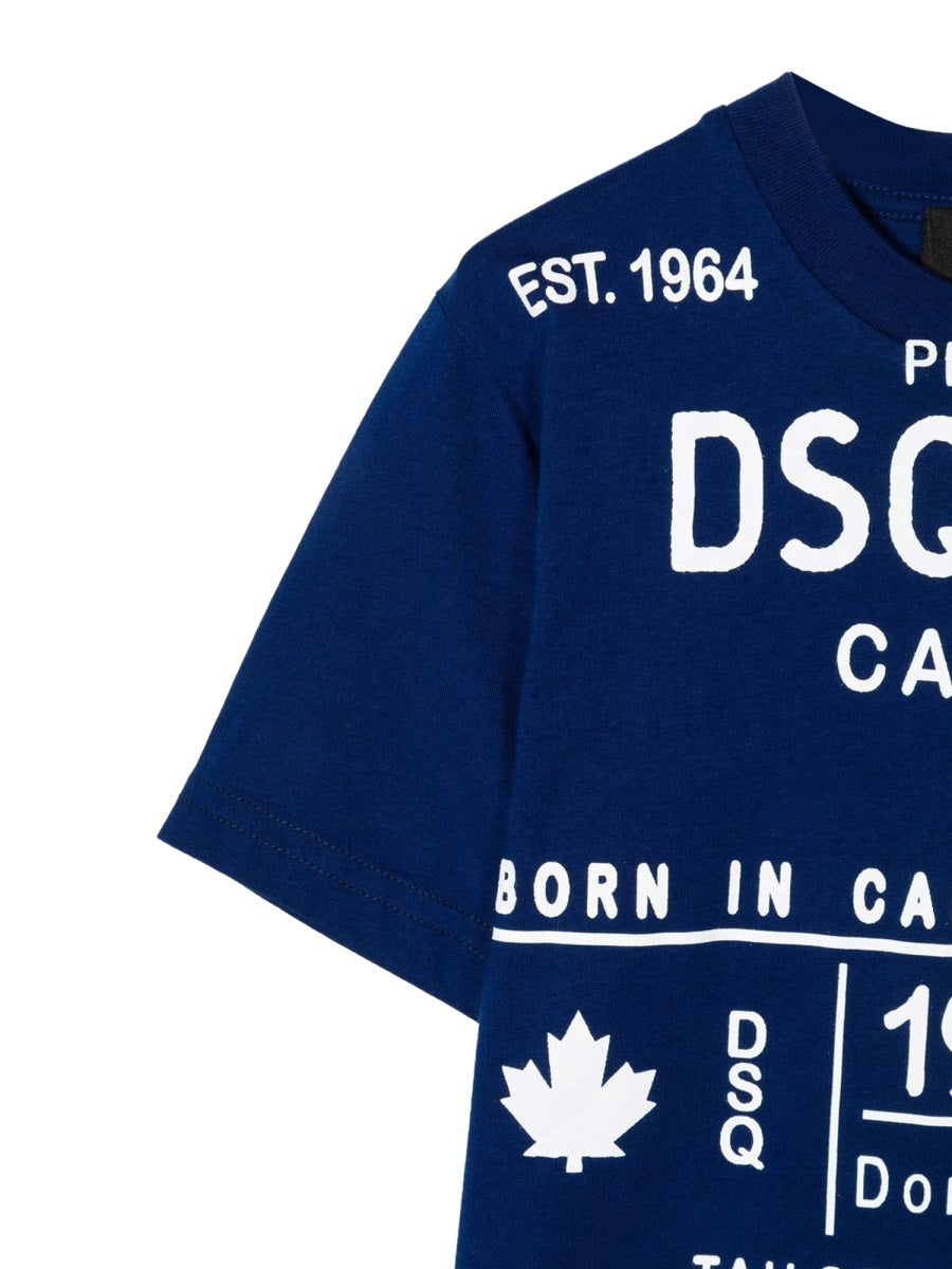 DSQUARED Unisex Slouch Fit T-Shirt for Kids