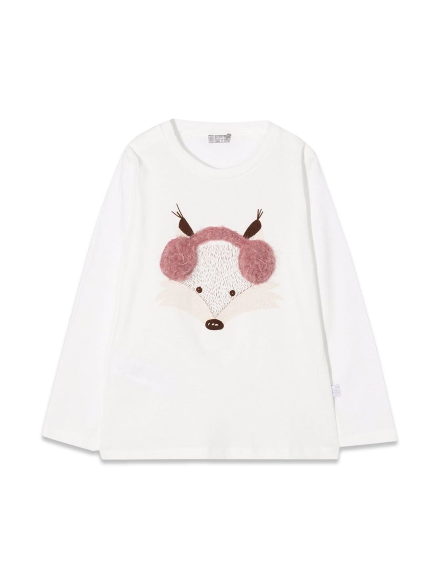 IL GUFO Mini Long Sleeve T-Shirt for Girls