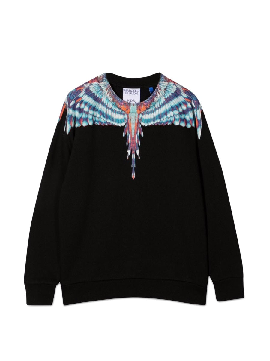 MARCELO BURLON COUNTY OF MILAN Mini Birds Wings Crewneck Sweatshirt