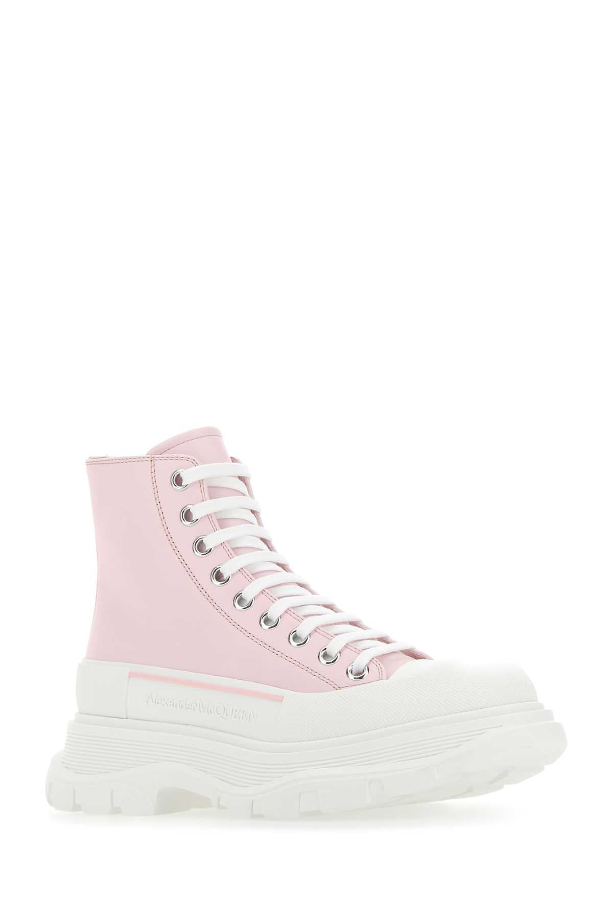 ALEXANDER MCQUEEN Pastel Leather Tread Slick Sneakers for Women