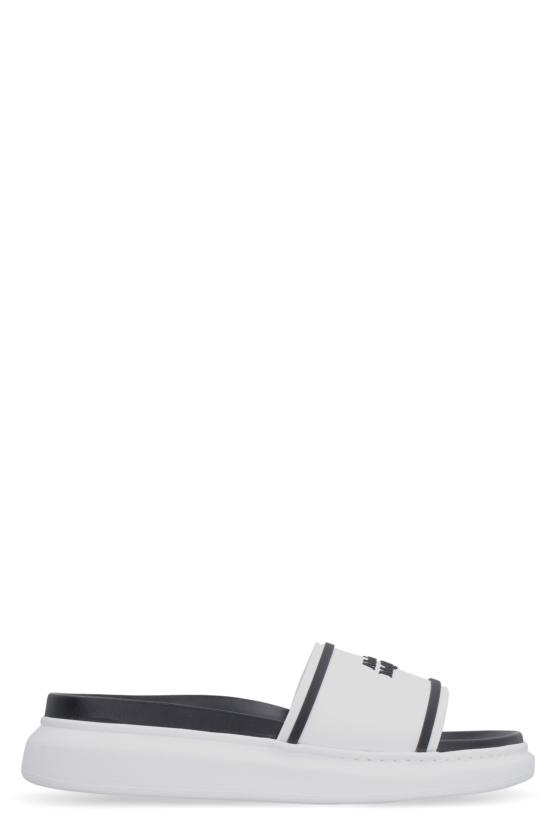 ALEXANDER MCQUEEN Logo Detail Rubber Slide Sandals