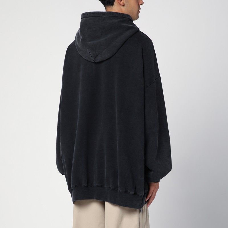 MARTINE ROSE Oversized Hoodie with Drawstring and Front Pocket