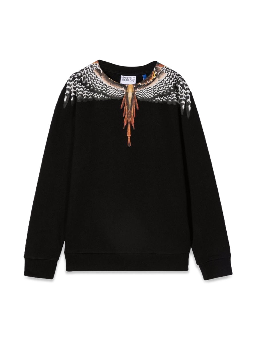 MARCELO BURLON COUNTY OF MILAN Mini Grizzly Wings Crewneck