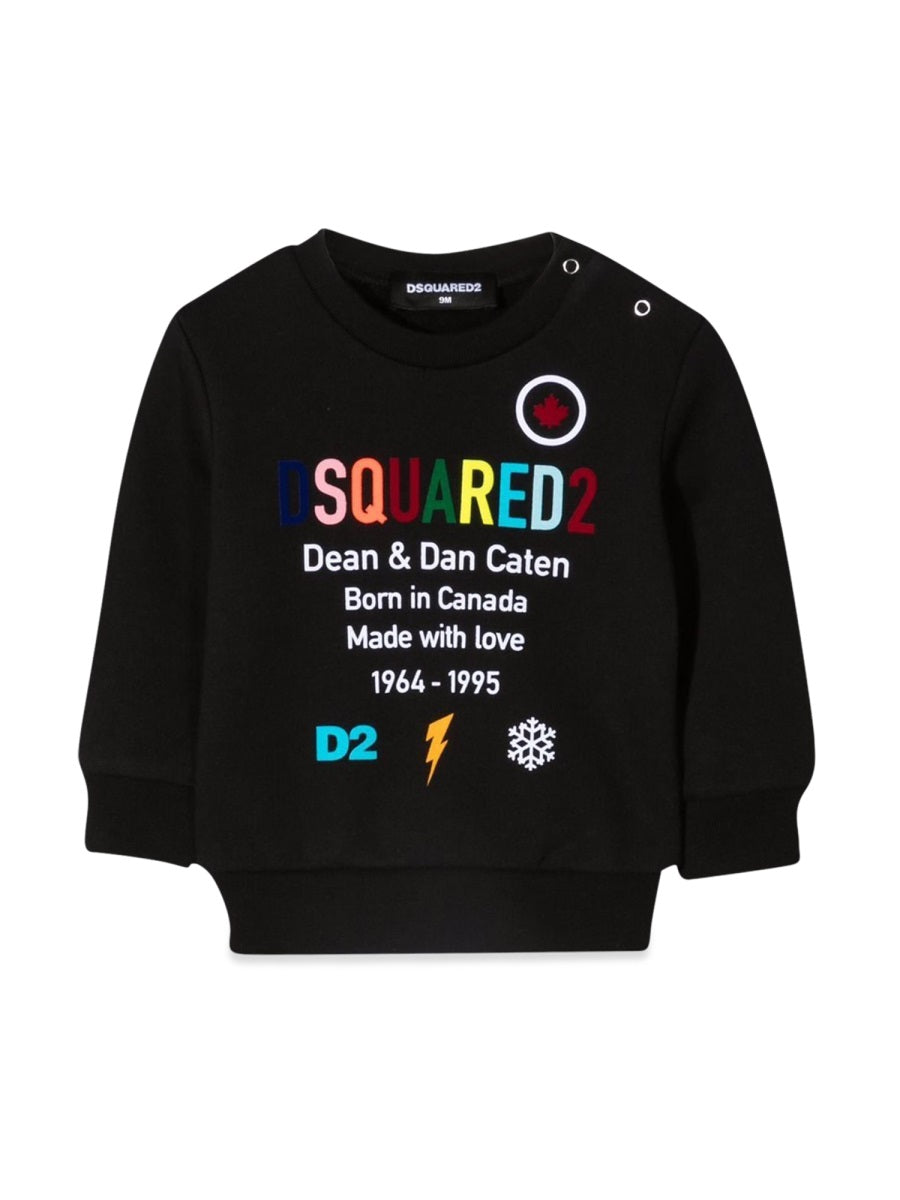 DSQUARED Mini Cotton Sweatshirt for Baby