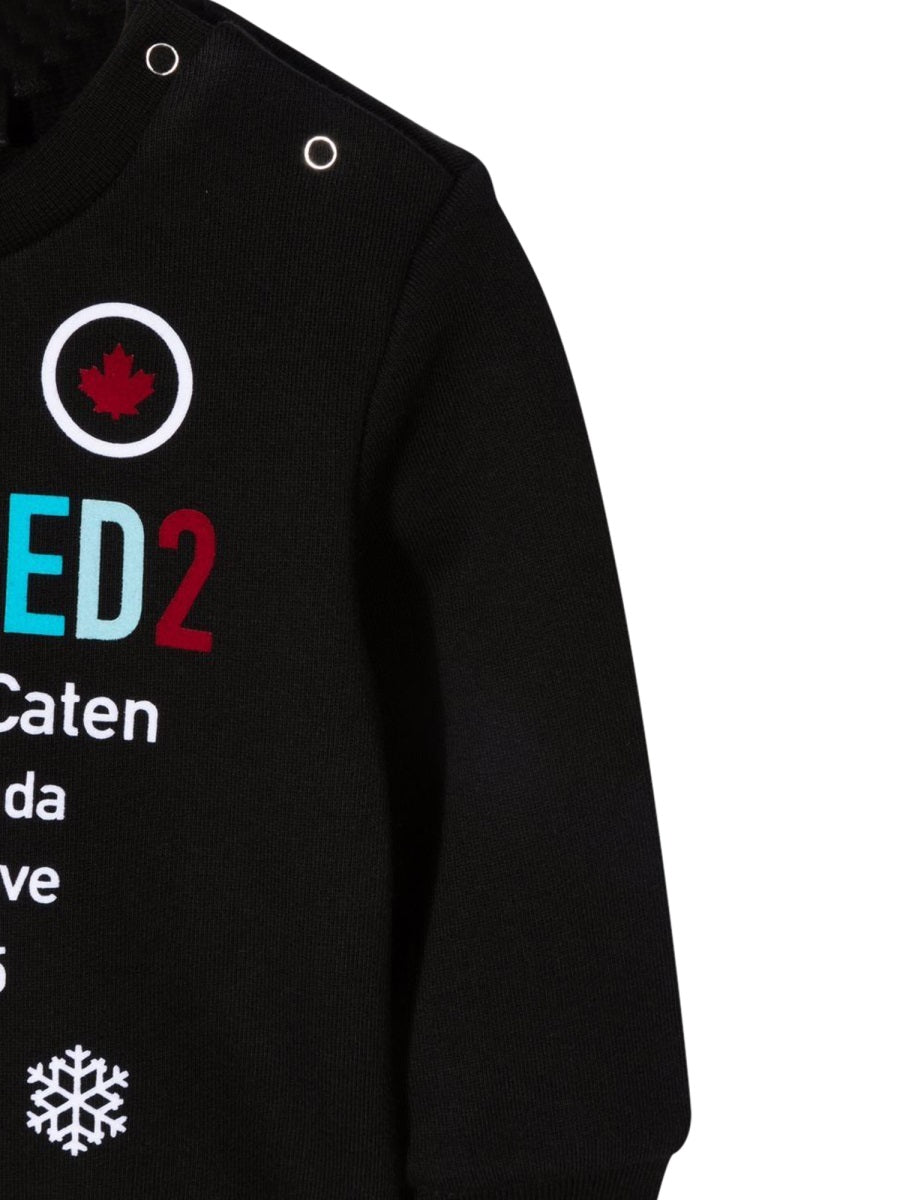 DSQUARED Mini Cotton Sweatshirt for Baby