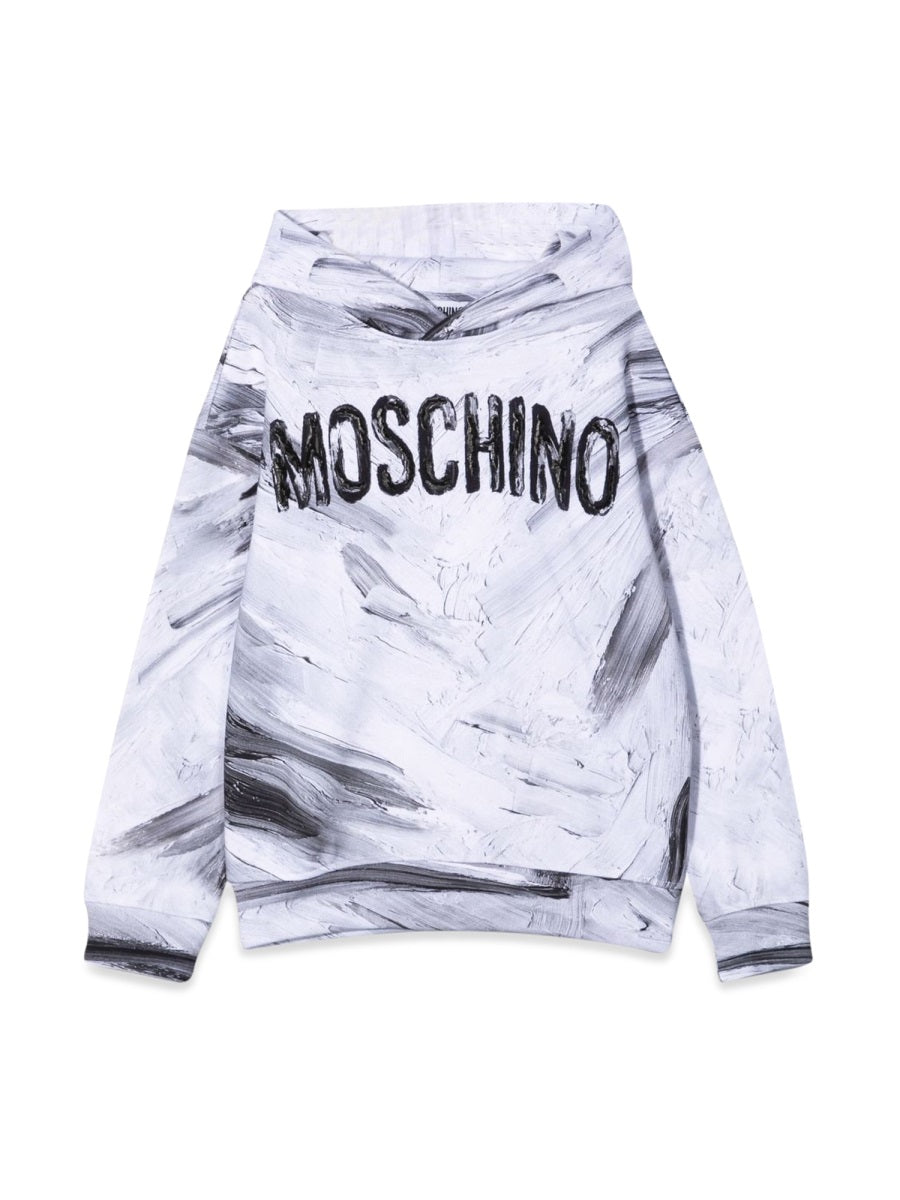 MOSCHINO Unisex Mini Cotton Hooded Sweatshirt