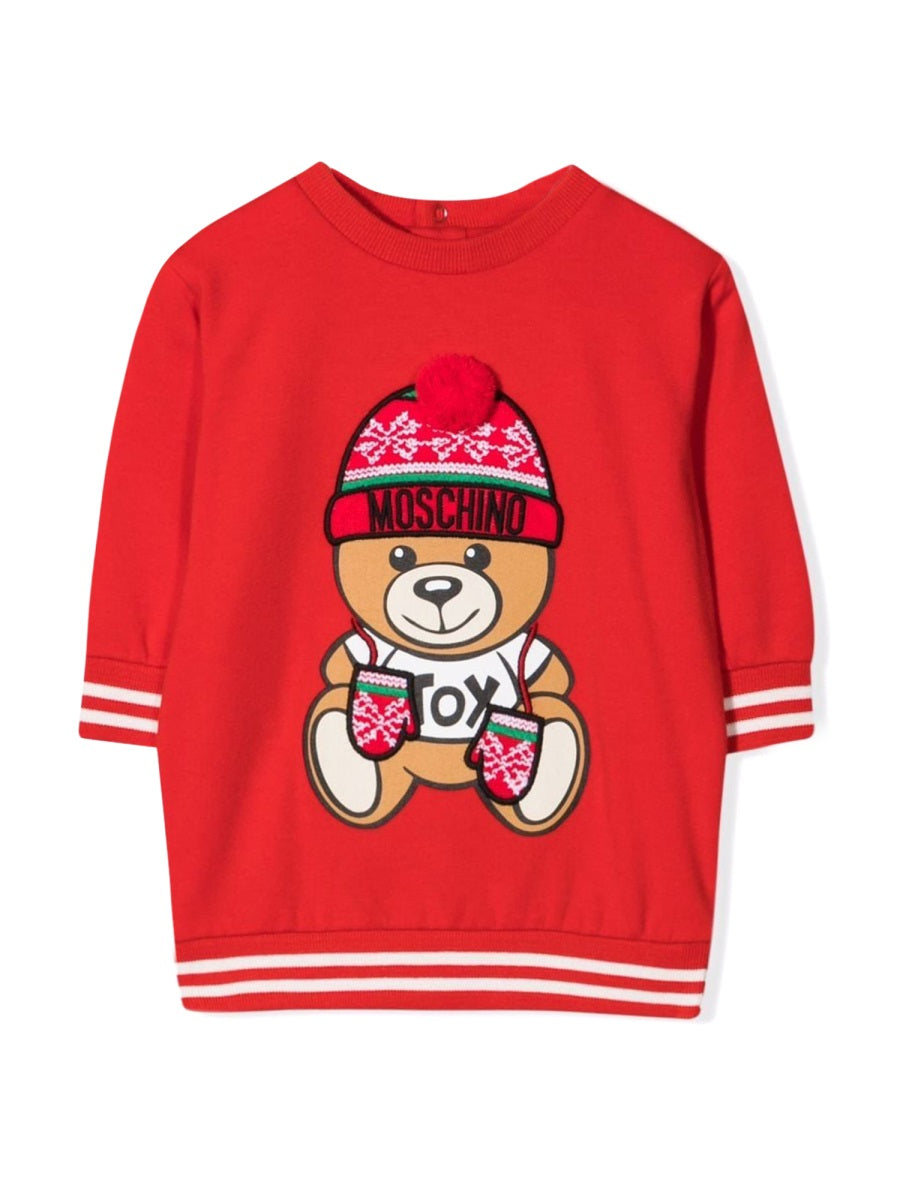 MOSCHINO Mini Cotton Teddy Suit for Girls