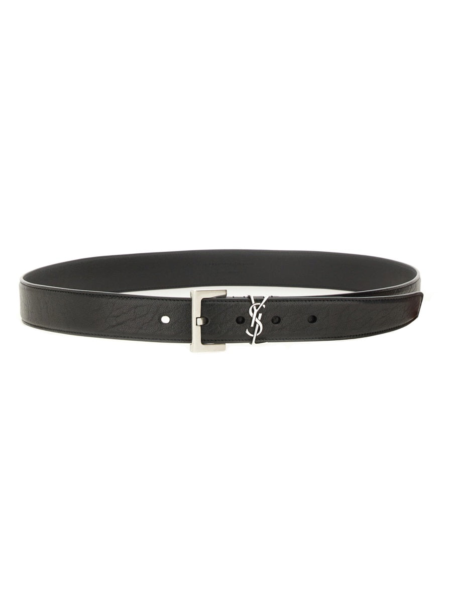 SAINT LAURENT Luxurious Lambskin Belt