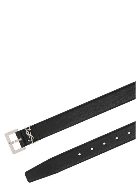 SAINT LAURENT Sophisticated Leather Belt for Men - FW23 Collection