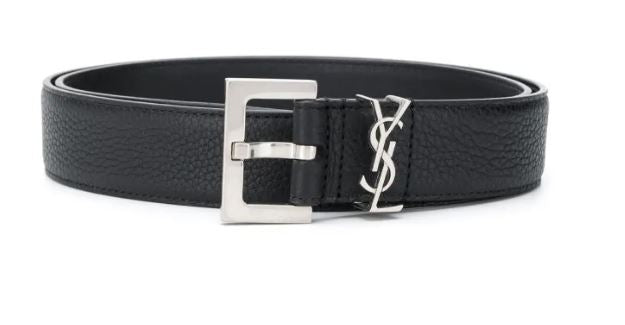 SAINT LAURENT Cassandra's Luxe Leather Belt