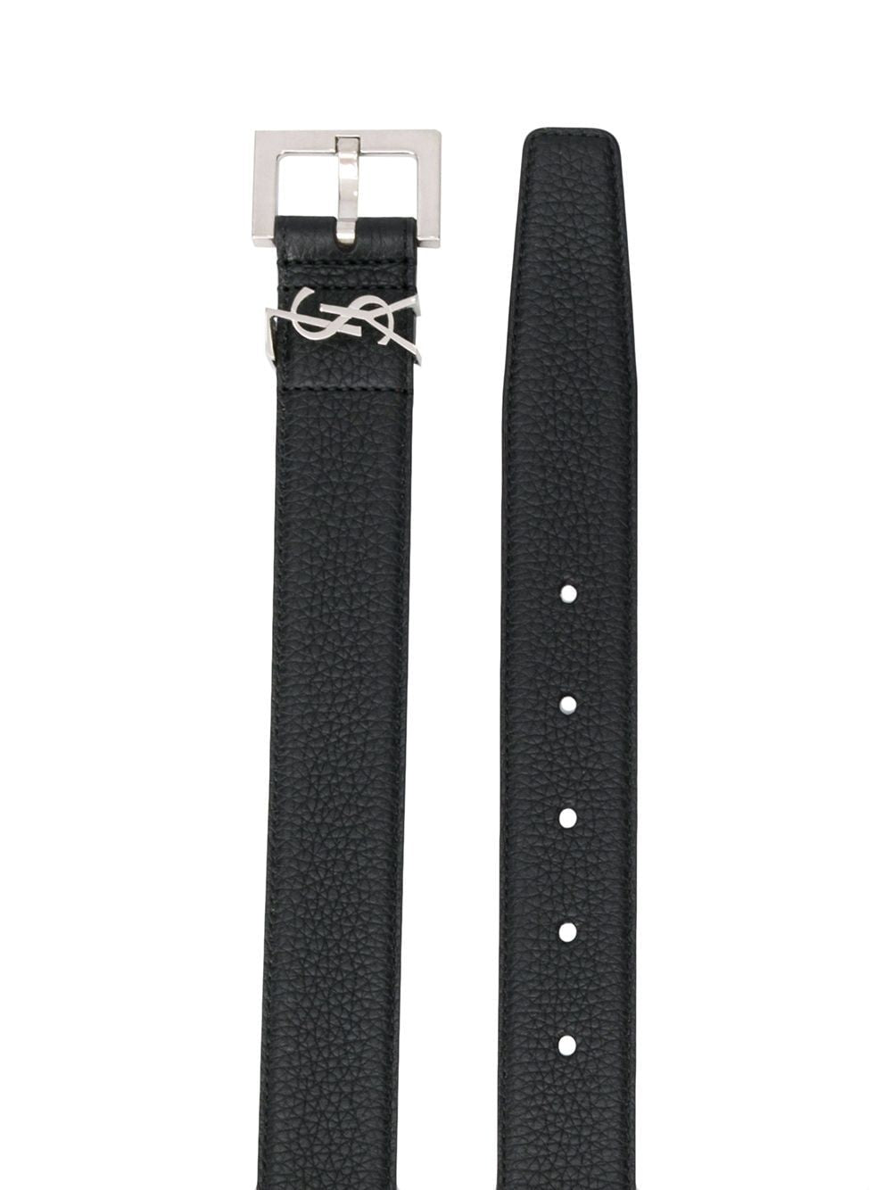 SAINT LAURENT Milo - Classic men's leather belt