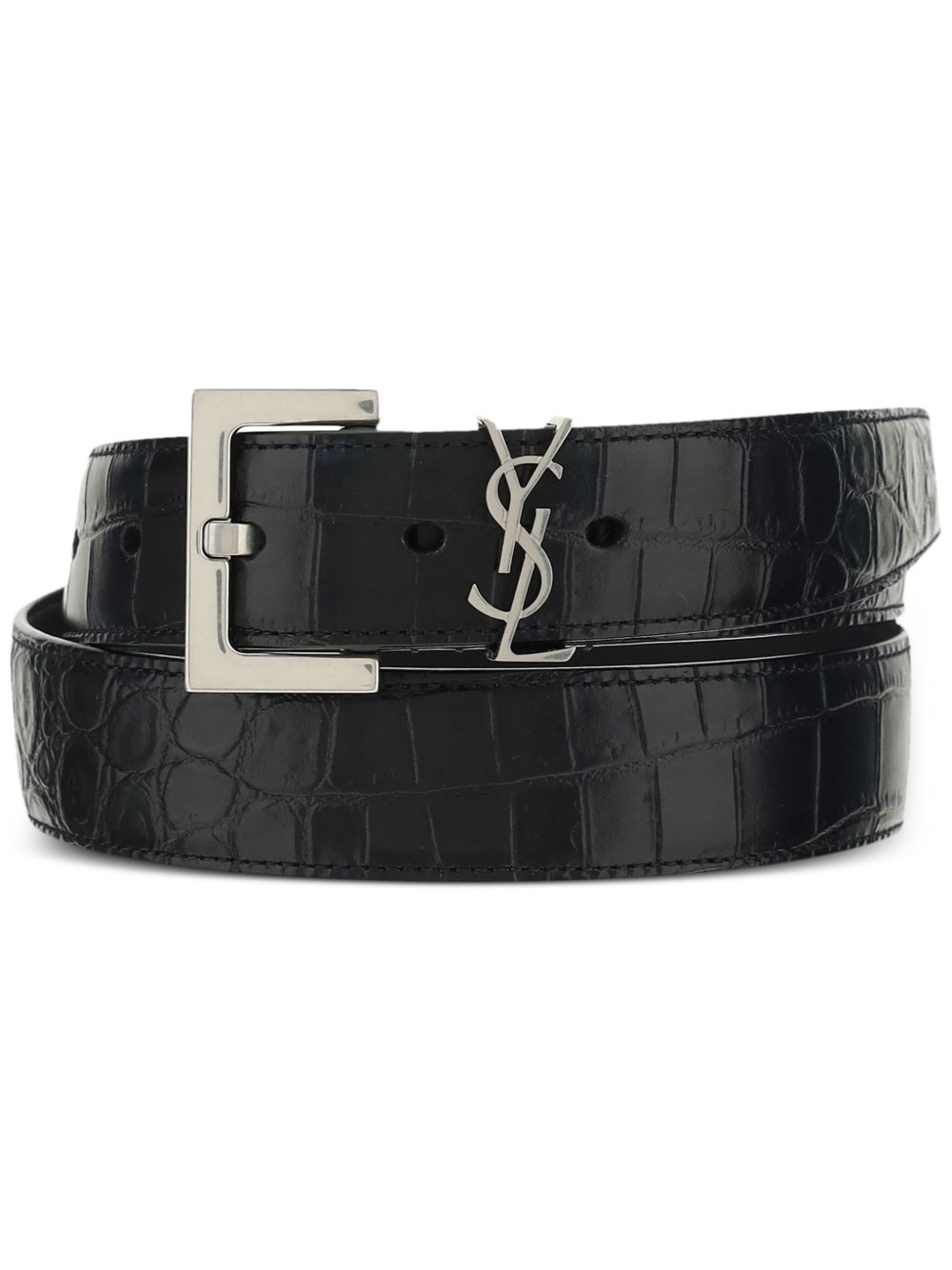 SAINT LAURENT Monogram Belt for Men - FW25 Edition