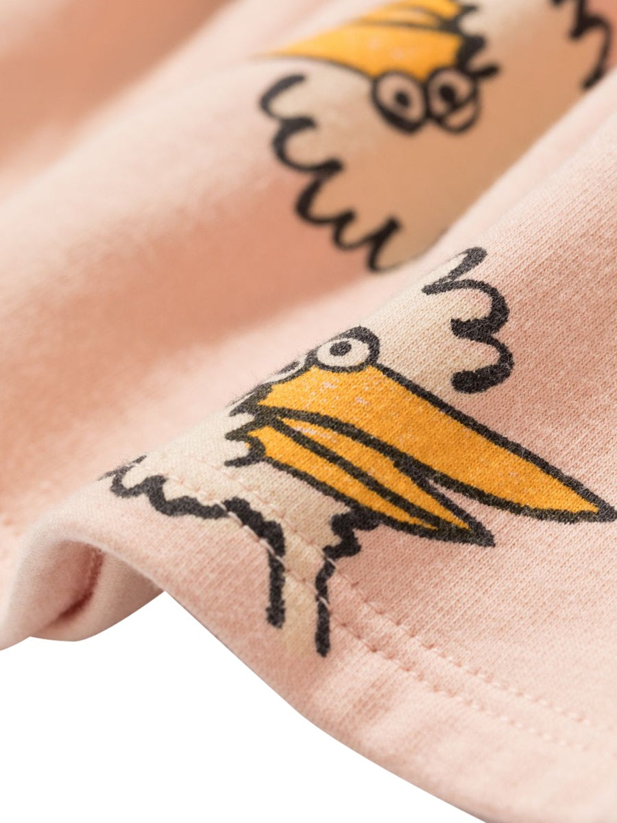 BOBO CHOSES Mini Birdie All Over Fleece Skirt