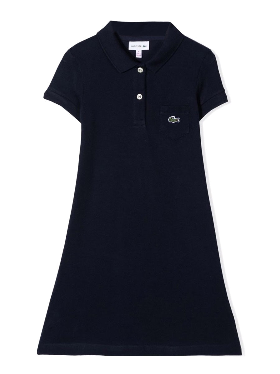 LACOSTE Mini Cotton Polo Dress for Girls