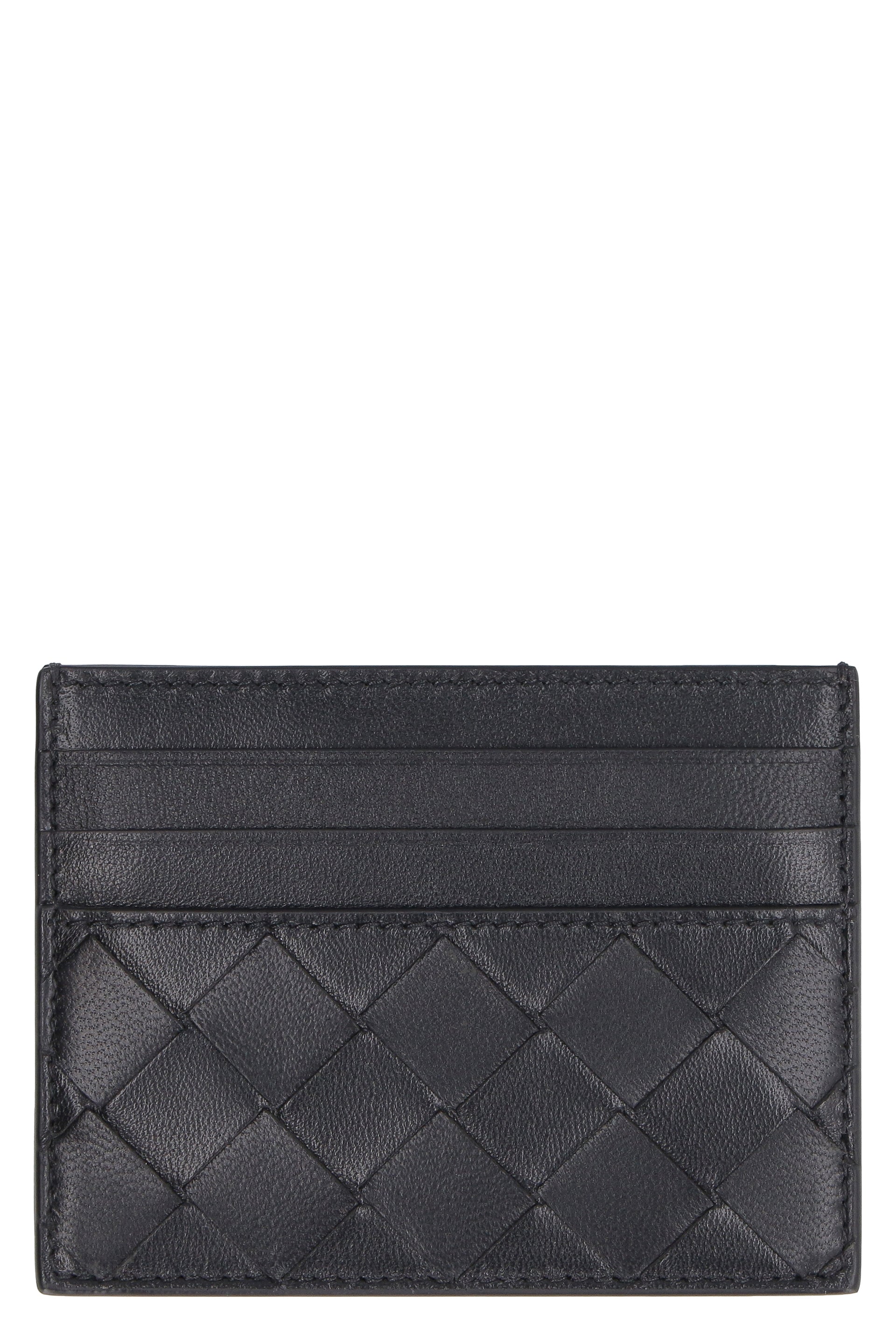 BOTTEGA VENETA Leather Card Holder Mini Pouch