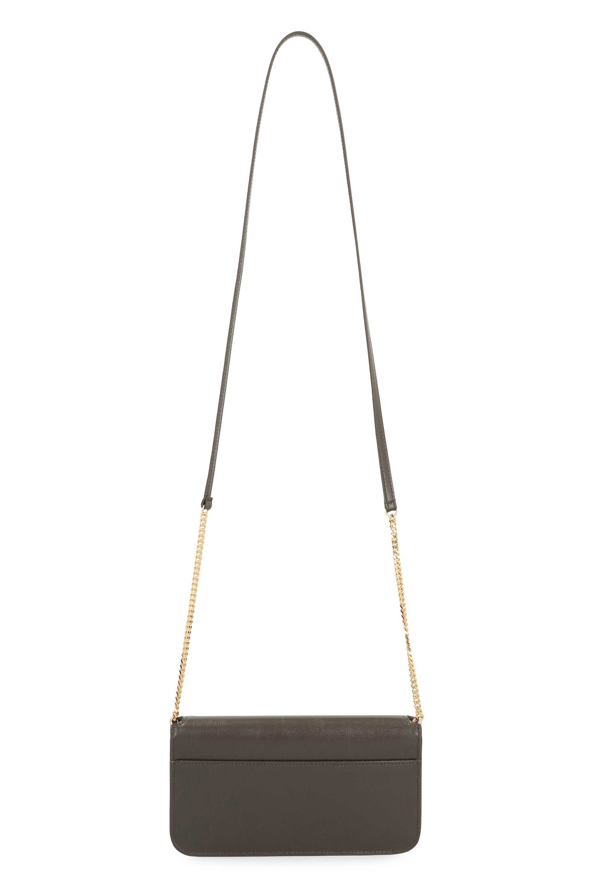 SAINT LAURENT Leather Smartphone Case with Chain Strap - 18.5 cm x 11 cm