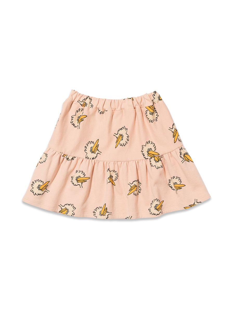 BOBO CHOSES Mini Birdie All Over Fleece Skirt