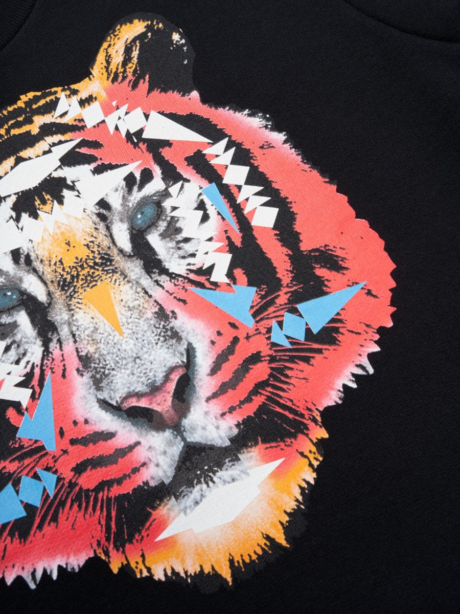 MARCELO BURLON COUNTY OF MILAN Mini Cross Tiger Crewneck Sweatshirt