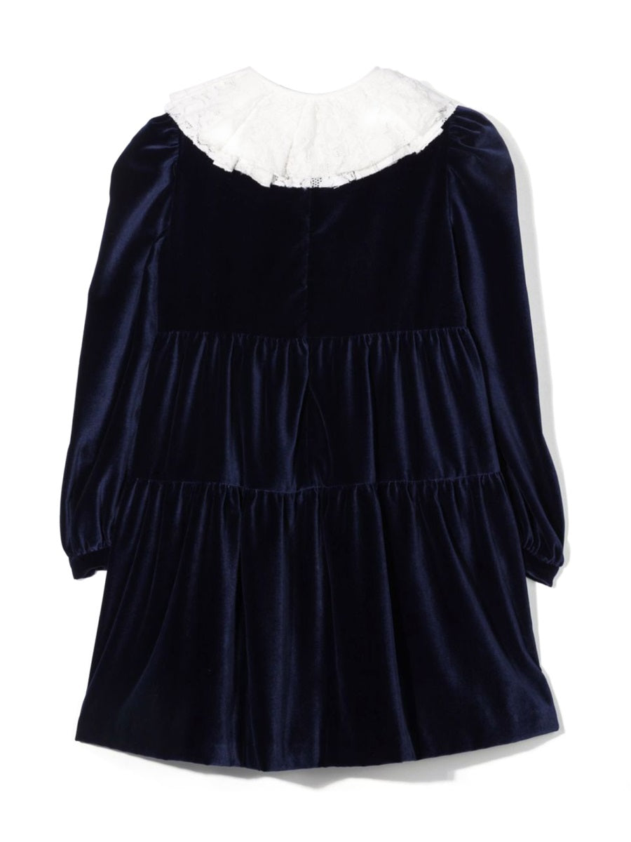 IL GUFO Long Sleeve Mini Dress for Girls