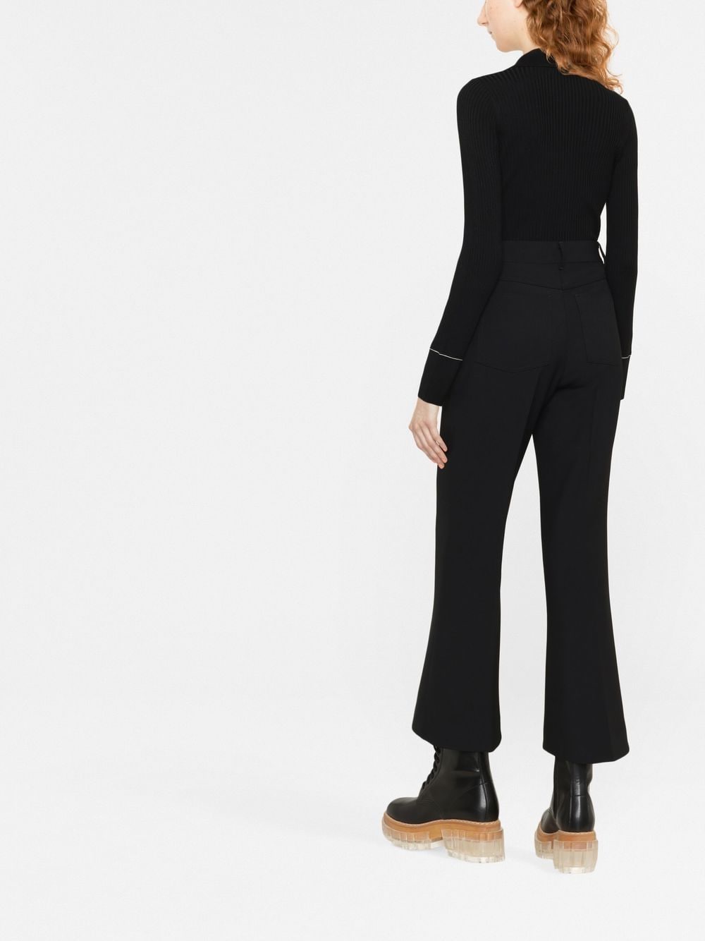 STELLA MCCARTNEY Sophisticated Women's Polyester Wool Trousers