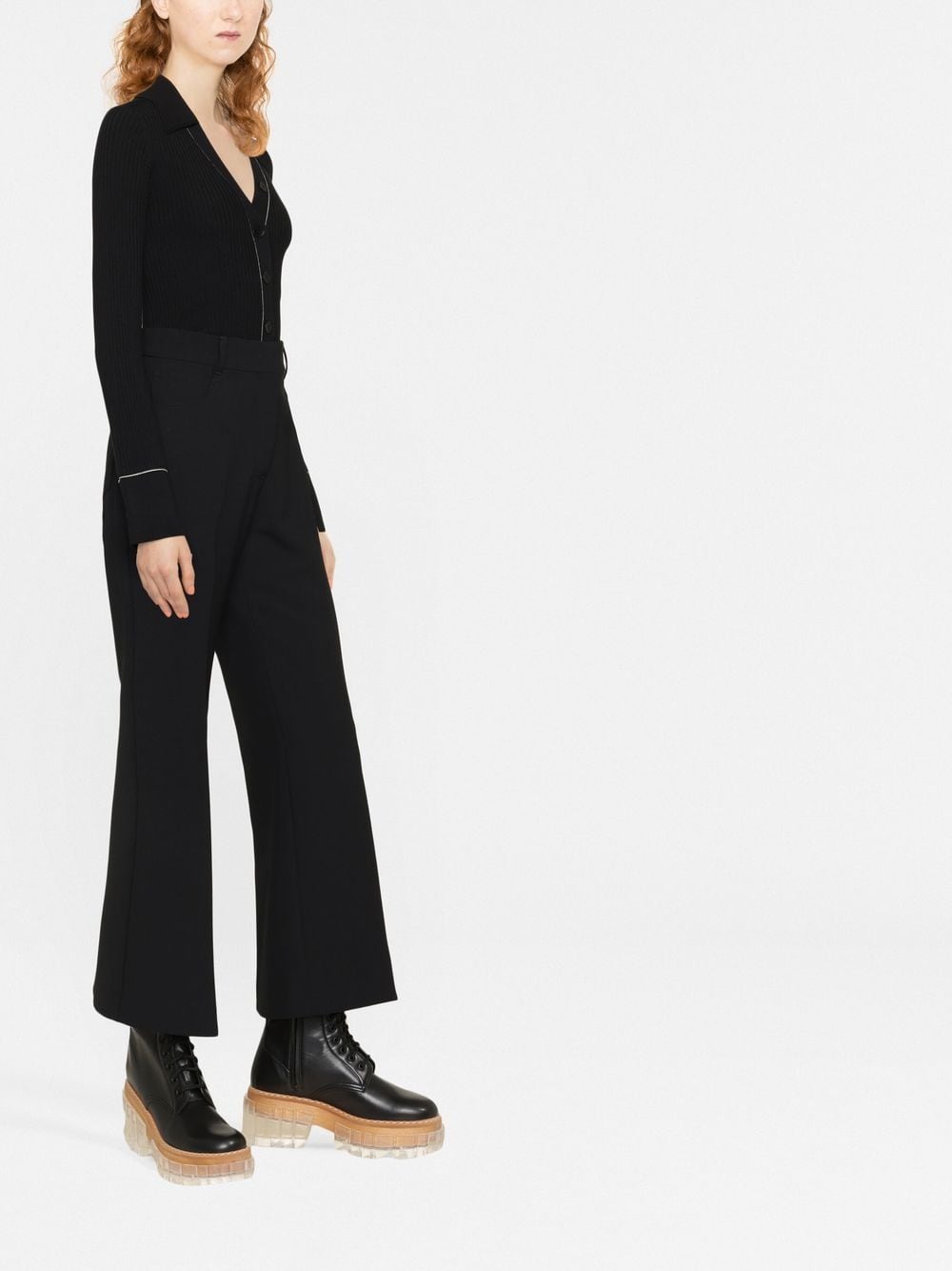 STELLA MCCARTNEY Sophisticated Women's Polyester Wool Trousers