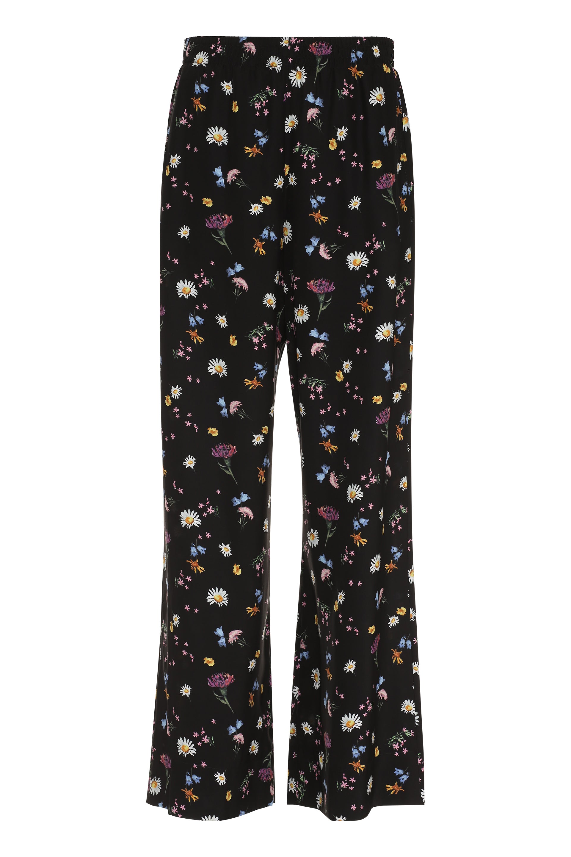 STELLA MCCARTNEY Floral Print Silk Pants