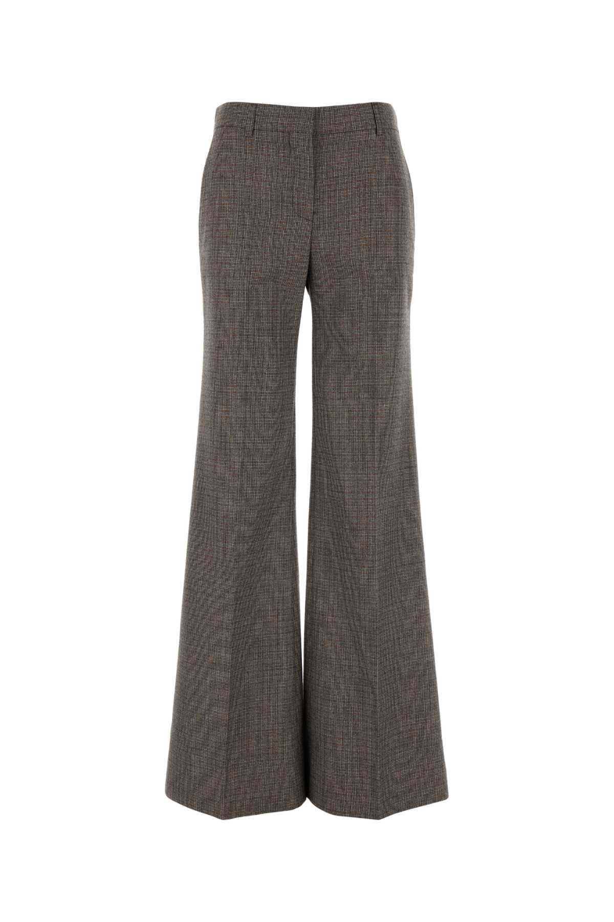 STELLA MCCARTNEY Embroidered Wool Palazzo Pants