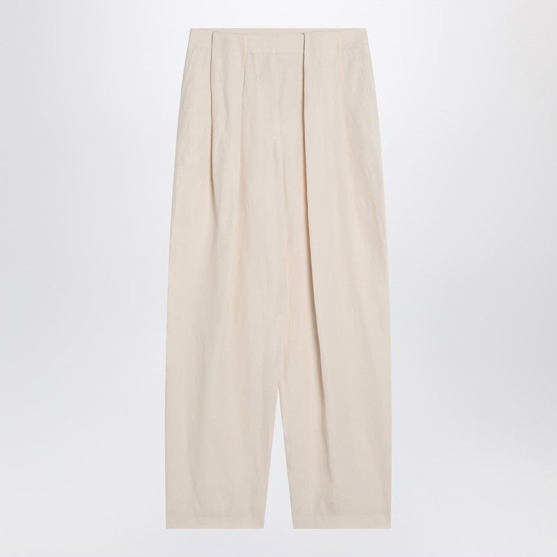 STELLA MCCARTNEY Wide Linen Blend Trousers