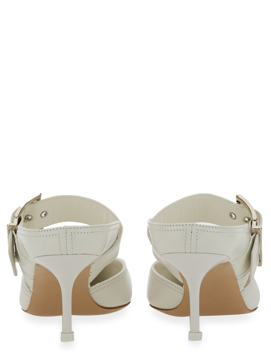 ALEXANDER McQUEEN Punk Sandal with Buckle and 6.5 cm Stiletto Heel