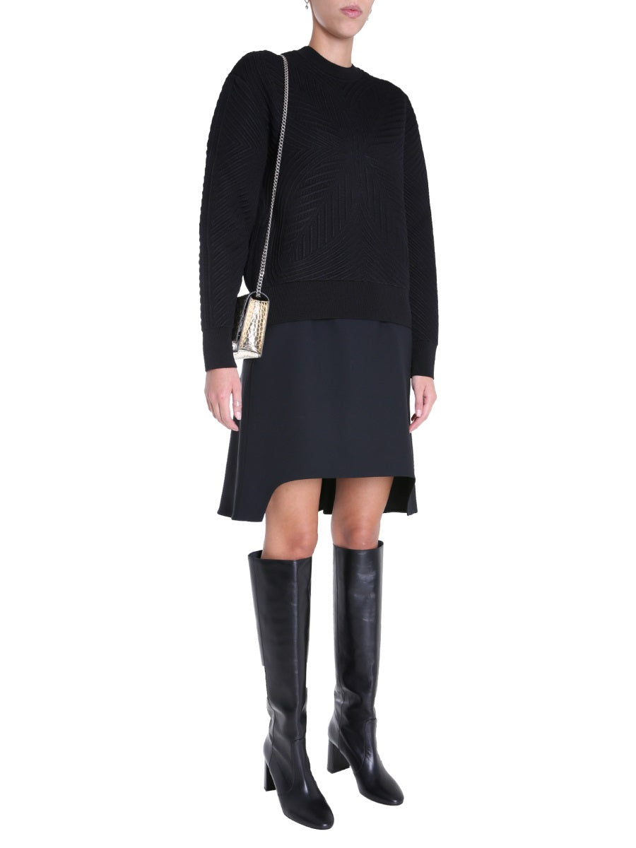 ALEXANDER MCQUEEN Wide Sleeve Crew Neck Sweater