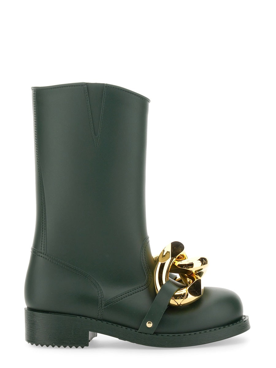 JW ANDERSON High Boot with Chain Detail - 3 CM Bottom