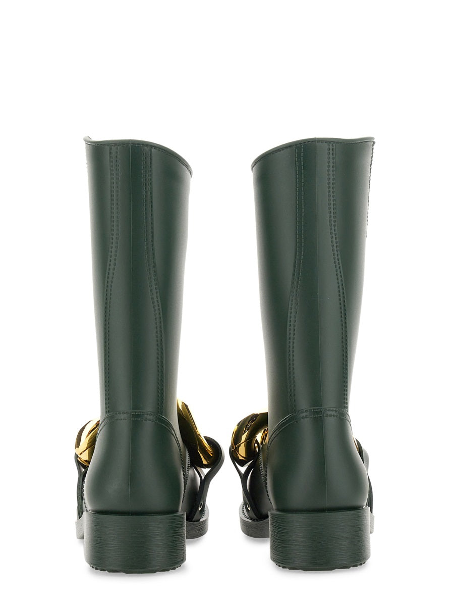 JW ANDERSON High Boot with Chain Detail - 3 CM Bottom