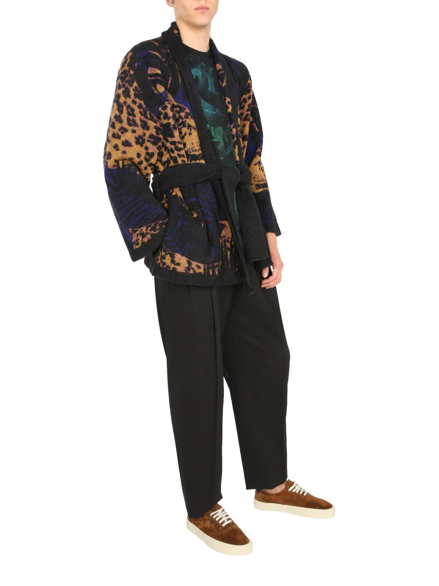 SAINT LAURENT Elegant Short Bathrobe for Men