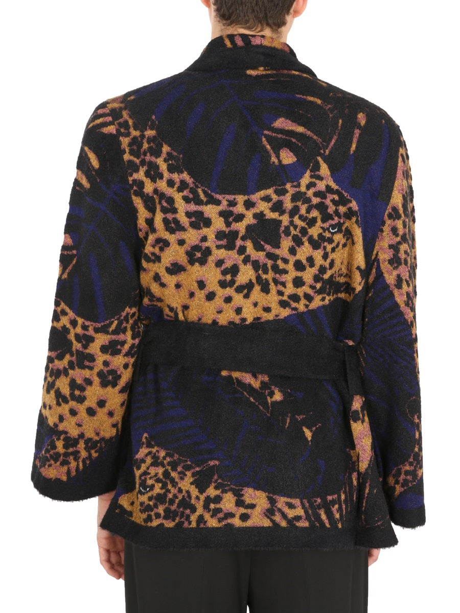 SAINT LAURENT Elegant Short Bathrobe for Men