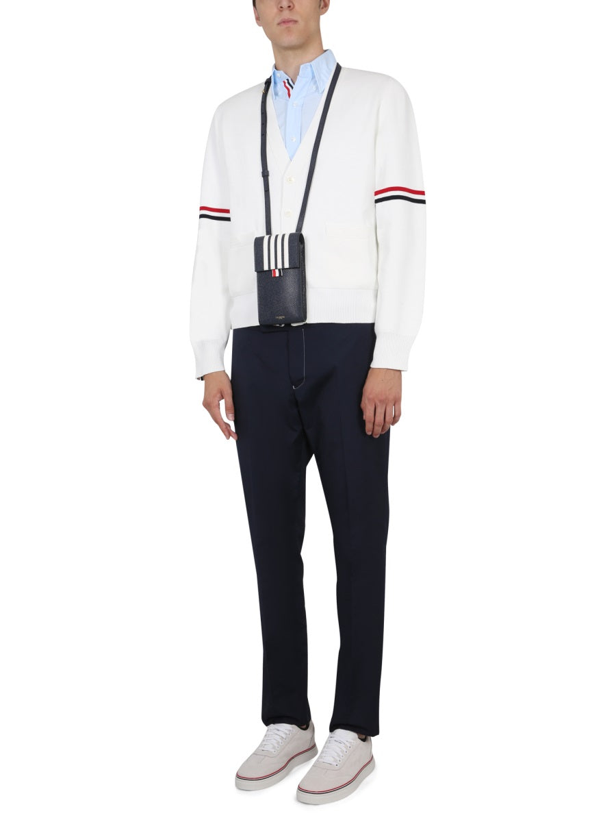THOM BROWNE Men's V-Neck Cardigan - FW23 Collection