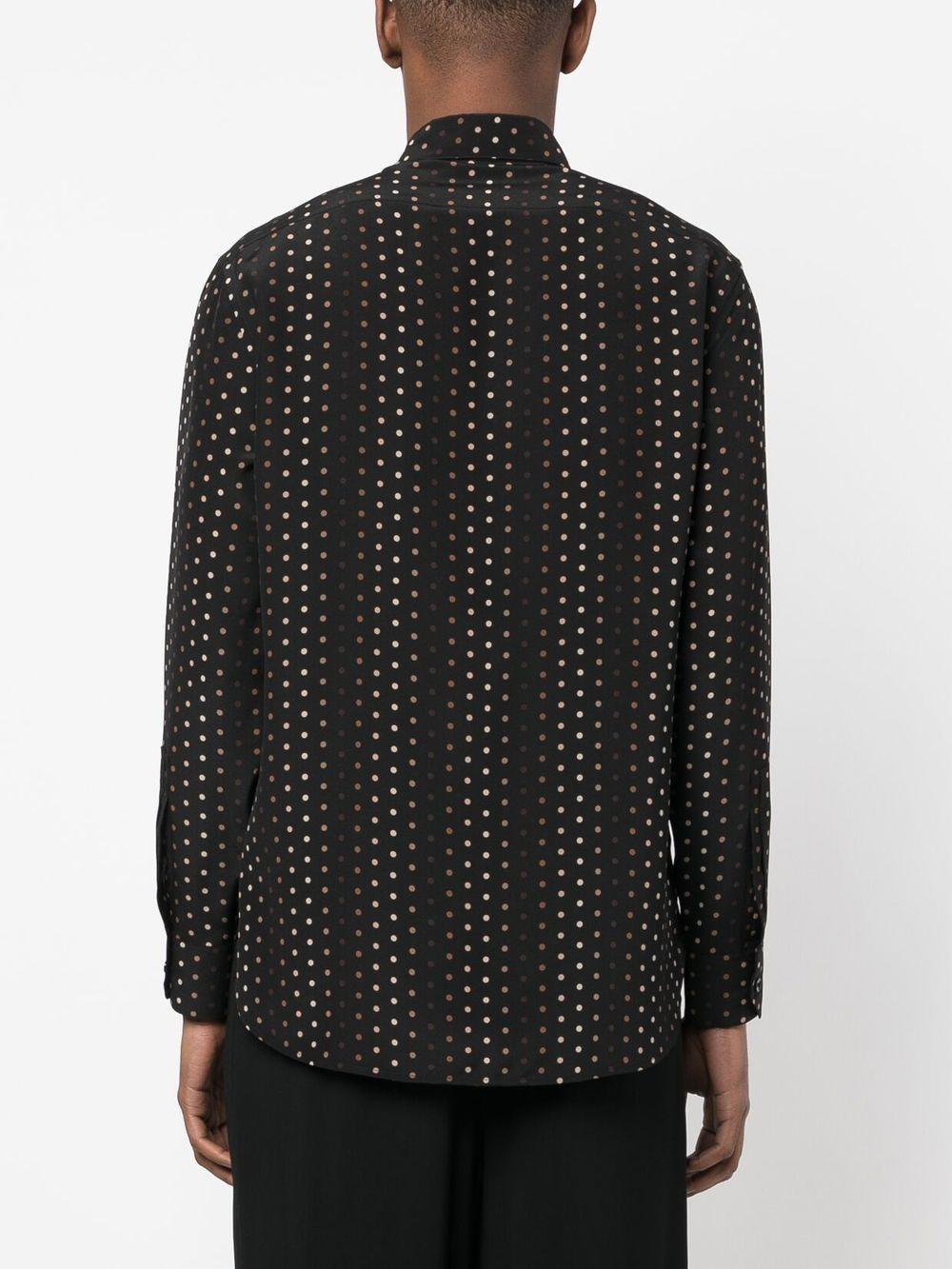 SAINT LAURENT Classic Silk Collar Shirt for Men