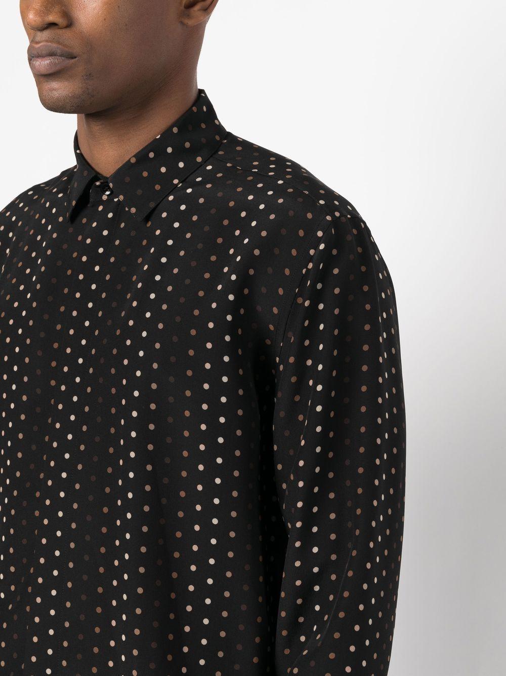 SAINT LAURENT Classic Silk Collar Shirt for Men