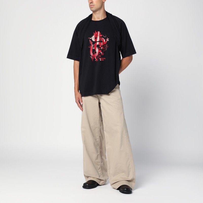 MARTINE ROSE Oversized T-Shirt Celebration with Print