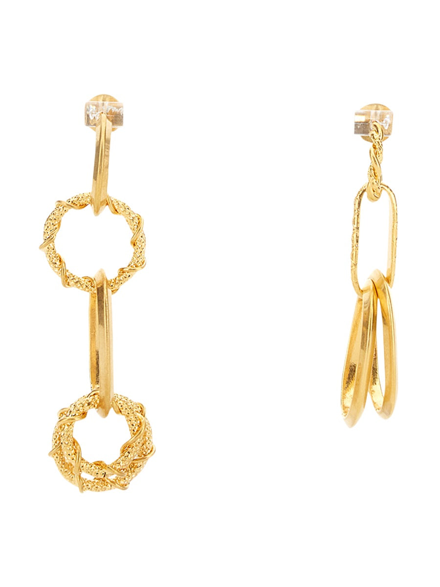 DSQUARED Mini Chain Ring Earrings