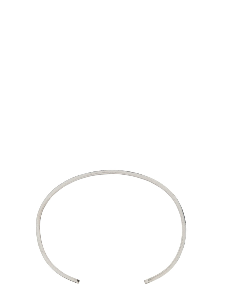 MAISON MARGIELA Branded Silver Bracelet