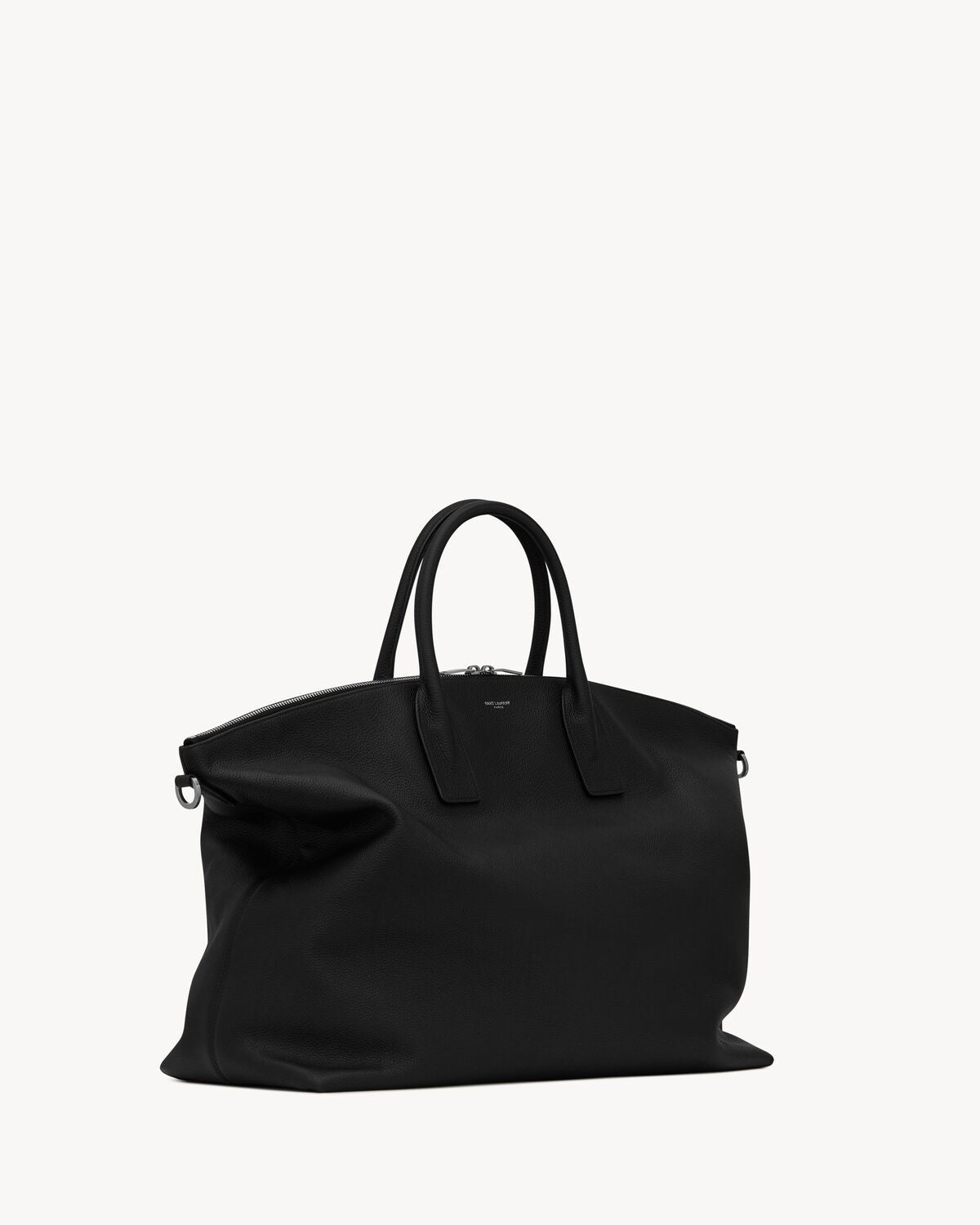SAINT LAURENT Leather Travel Handbag - Mini Tote