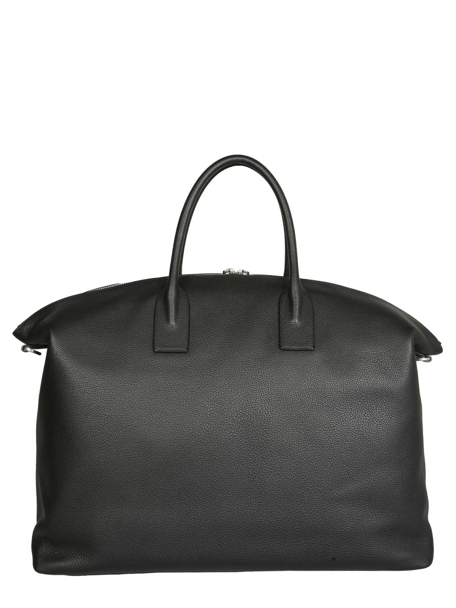 SAINT LAURENT Leather Travel Handbag - Mini Tote