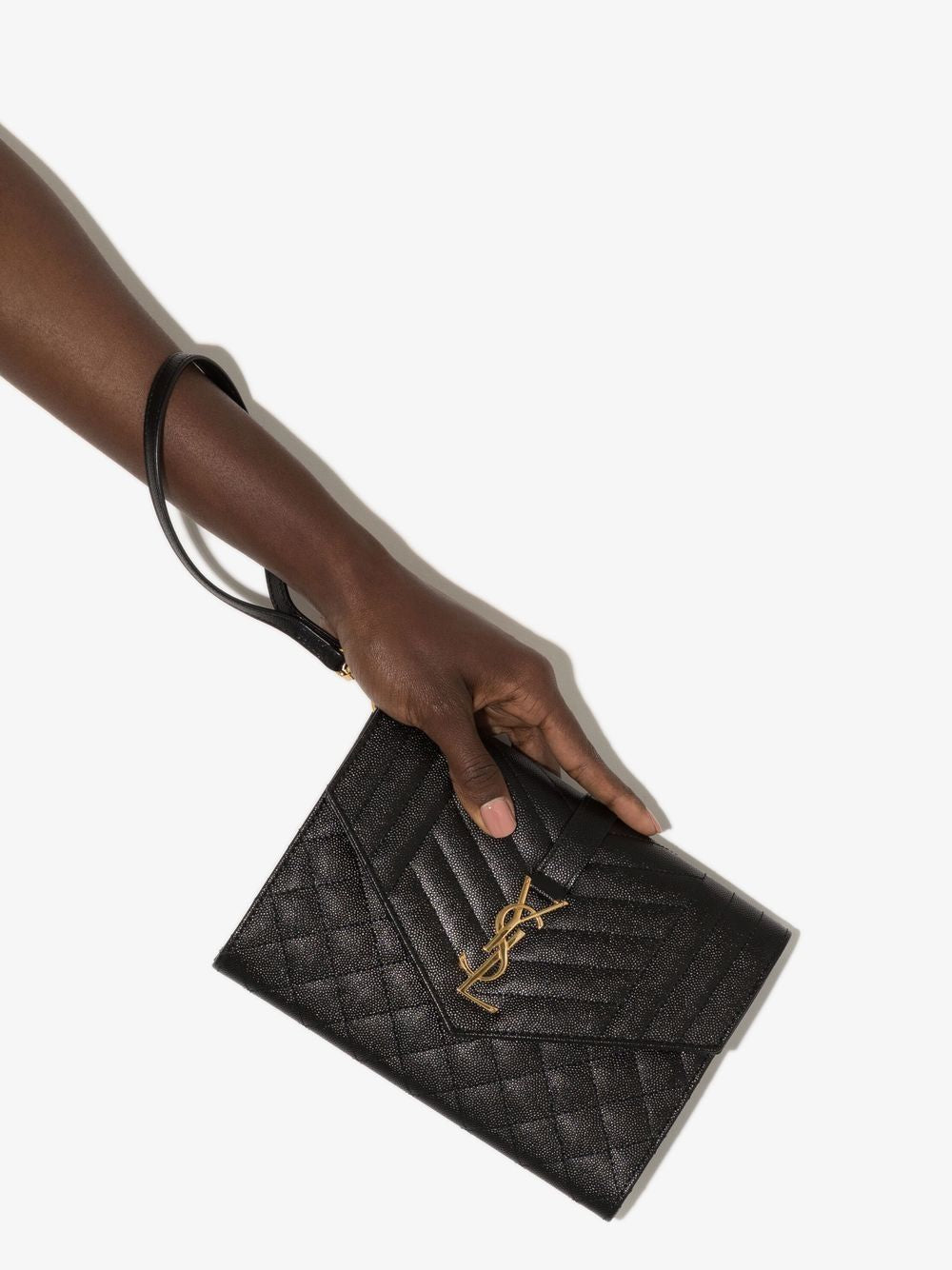 SAINT LAURENT Mini Envelope Flap Pouch Handbag