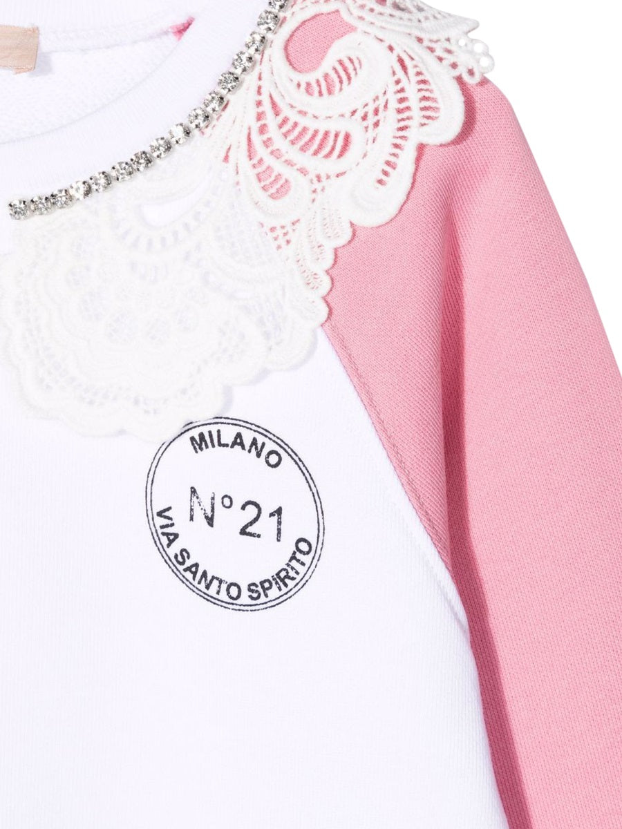 N°21 Girls' Mini Sweatshirt - Soft and Cozy