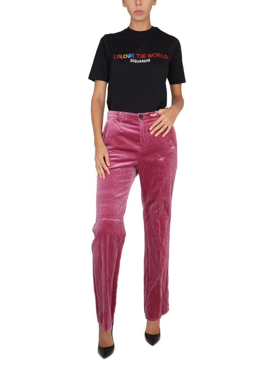 DSQUARED Logo Print Women's T-Shirt