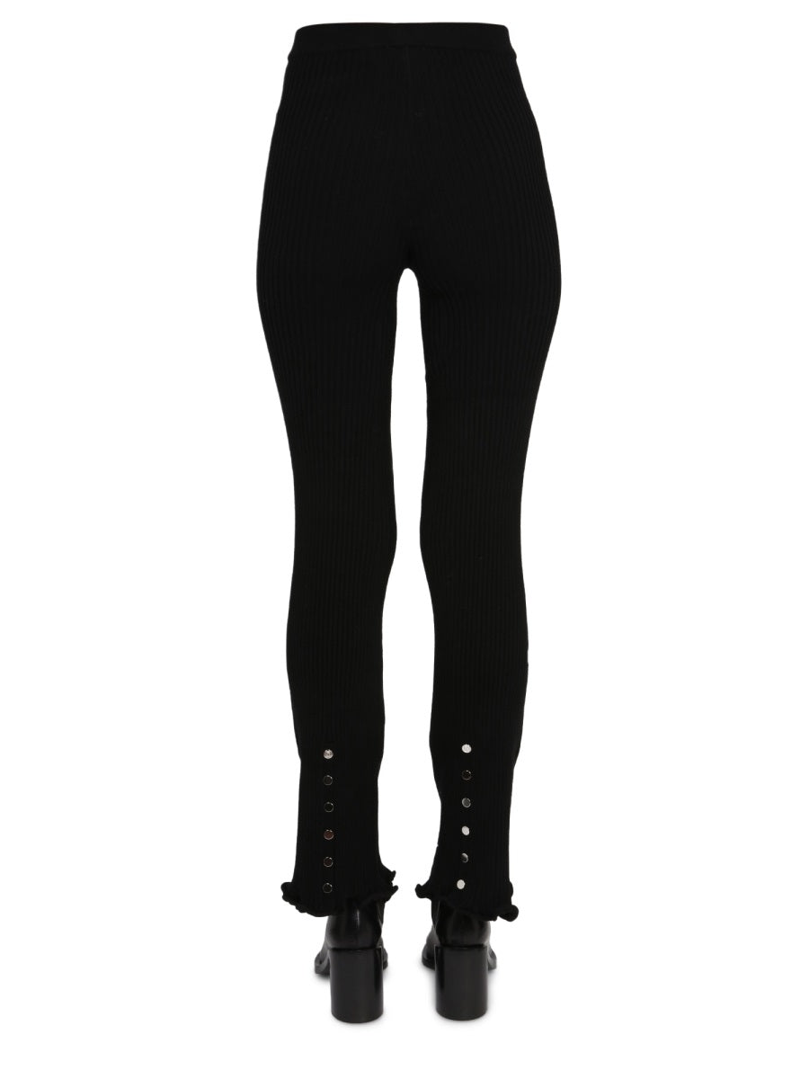 PACO RABANNE Flare Leggings with Elastic Waistband