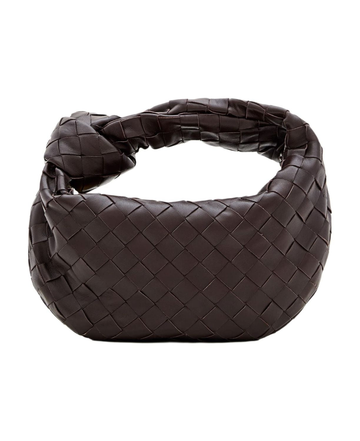 BOTTEGA VENETA Mini Leather Handbag with Intrecciato Design